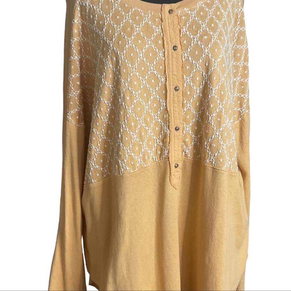We the Free mustard long sleeve shirt